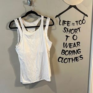 White In Your Pace Tank